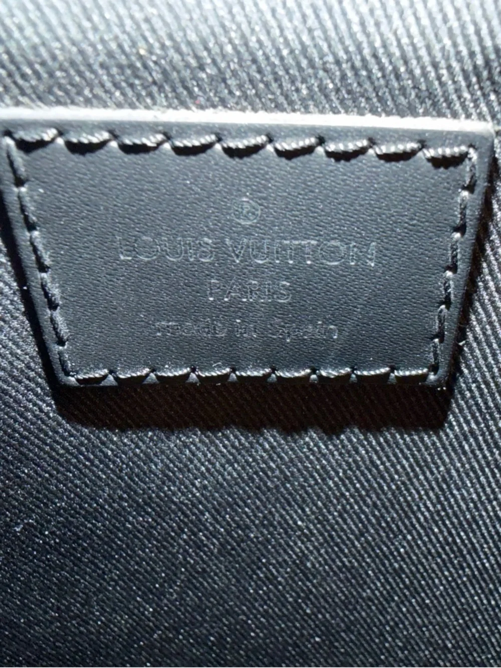 Louis Vuitton Black and Dark Gray Checkered Briefcase Tote